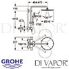 Grohe Rainshower System 310 Shower System Thermostat Dimensions